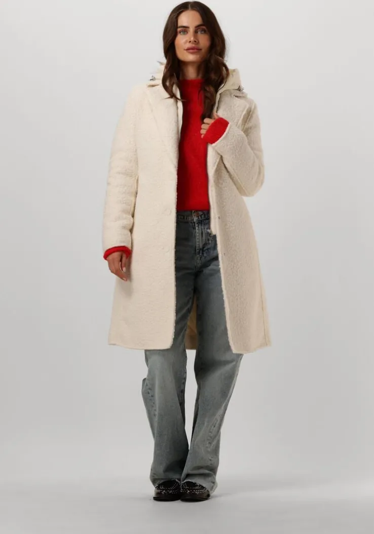 ecru beaumont gewatteerde jas tara