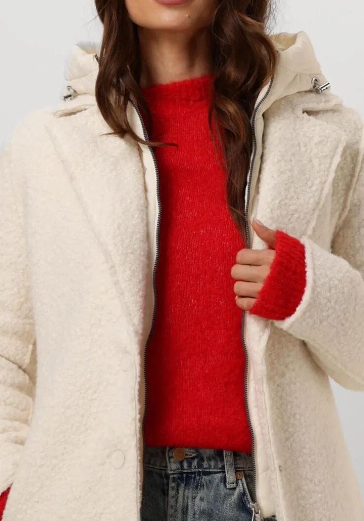 ecru beaumont gewatteerde jas tara