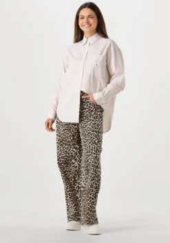 ecru calvin klein blouses woven label relaxed shirt