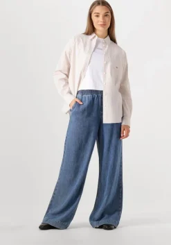 ecru calvin klein blouses woven label relaxed shirt