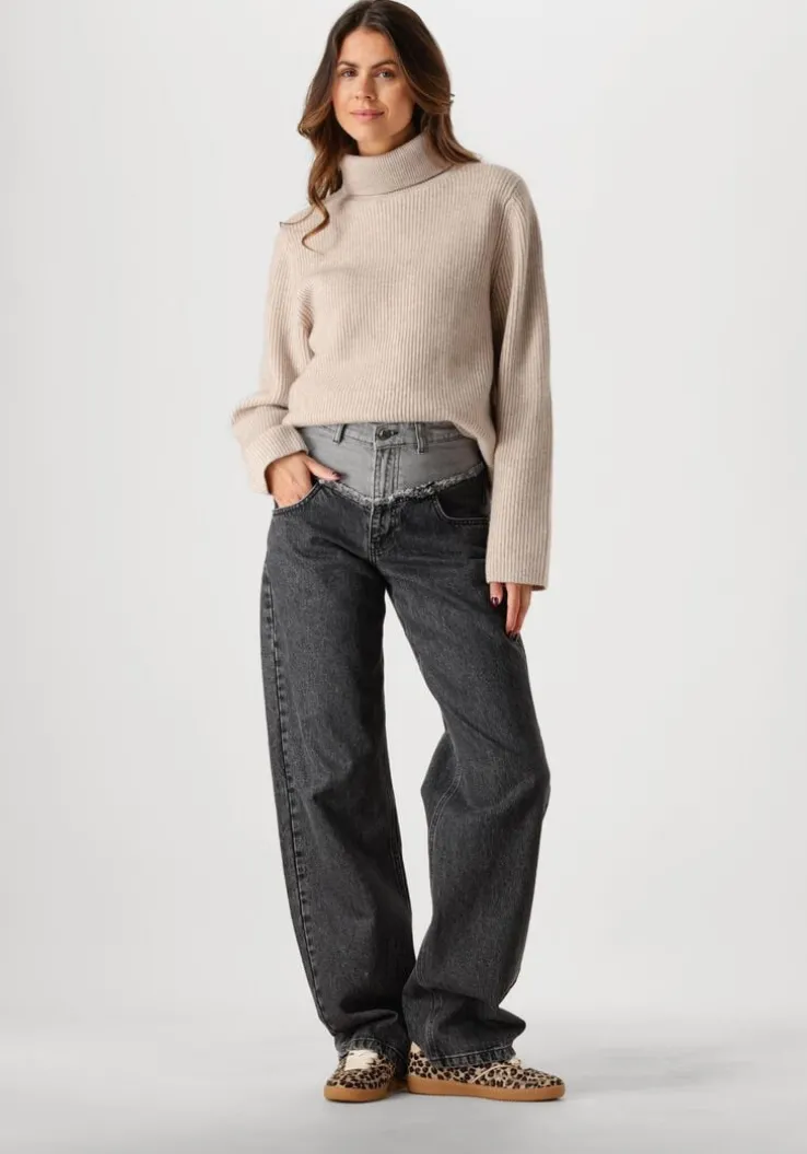 ecru co'couture coltrui row rib rollneck