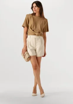 ecru co'couture korte broek volacc crop pleat shorts