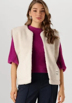 COLOURFUL REBEL gilet yoni rebel teddy gilet>DAMES Gilets|Blazers
