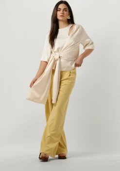 ecru gestuz top harper knot blouse