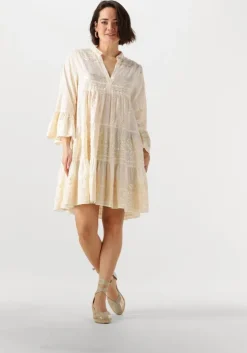 ecru greek archaic kori mini jurk 330681