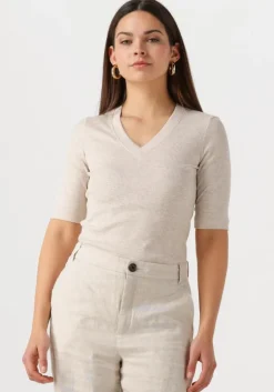 ecru inwear top dagnaiw melange v t-shirt