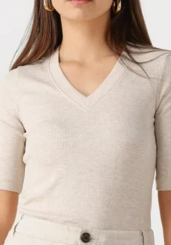 ecru inwear top dagnaiw melange v t-shirt