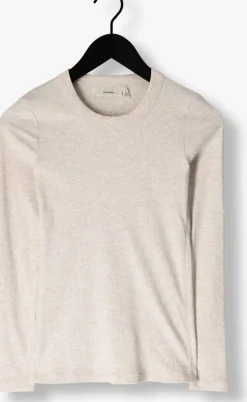 ecru inwear tops & t-shirts dagnaiw melange t-shirt ls