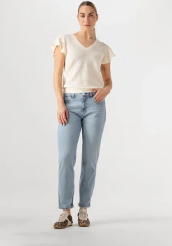 MOS MOSH top mmganna pattern v-neck knit>DAMES Tops & T-Shirts