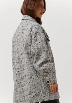 ecru na-kd jack oversized tweed jacket