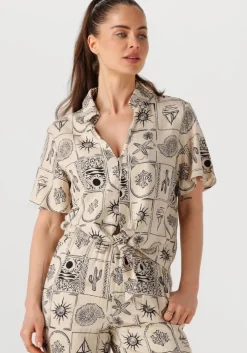 ecru object blouses objember re s/s tie shirt 139