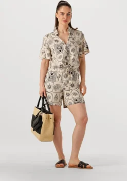 ecru object blouses objember re s/s tie shirt 139