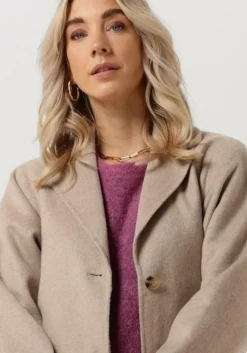 ecru selected femme mantel new tama handmade wool coat b