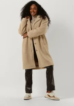ecru selected femme teddy jas lana teddy coat b
