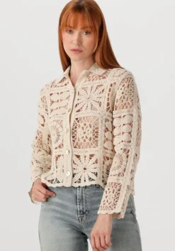 SUMMUM blouses short cardigan flower crochet knit>DAMES Blouses
