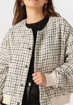 ecru withblack jack wblmaia boucle jacket