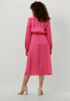 fuchsia semicouture midi jurk becka