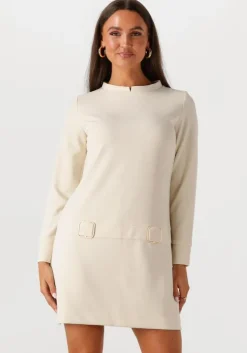 gebroken wit ana alcazar mini jurk dress clasp