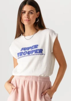 gebroken wit by-bar t-shirt thelma super drouper top