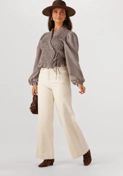 gebroken wit by-bar wide jeans jaden off white pant