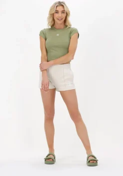 CALVIN KLEIN korte broek monogram logo sweatshort>DAMES Broeken|Shorts