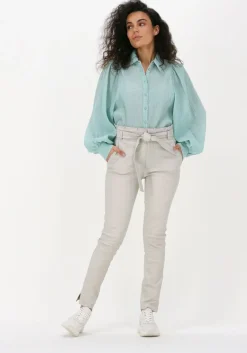 EST'SEVEN est'seven pantalon est'paper bag stretch leather>DAMES Broeken