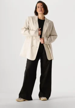 gebroken wit gestuz blazer elarahgz linen blazer