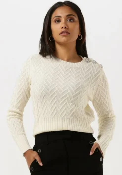 gebroken wit liu jo trui maglia chusa m/l color stitch