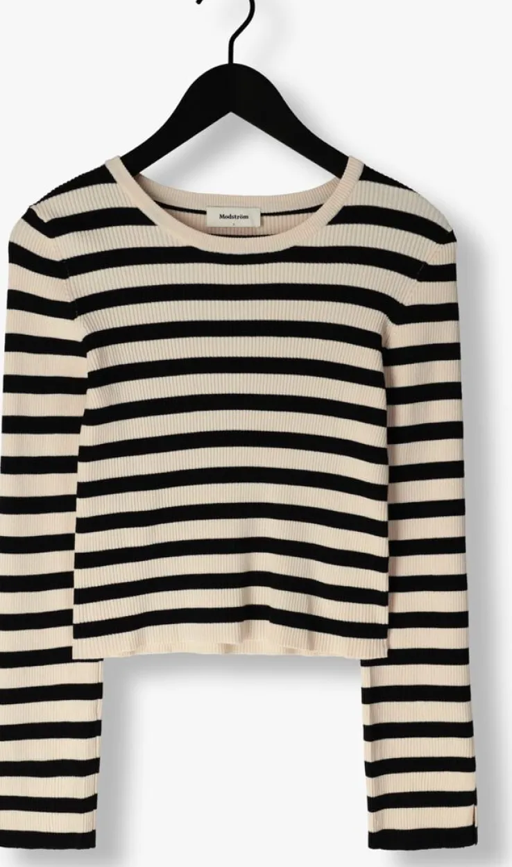 gebroken wit modström tops & t-shirts ibrahimmd o-neck