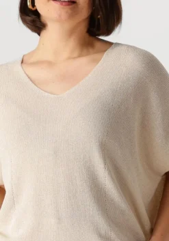 gebroken wit nukus top dina top lurex