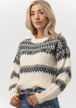 SCOTCH & SODA trui fair isle knitted cable pullover>DAMES Truien & Vesten