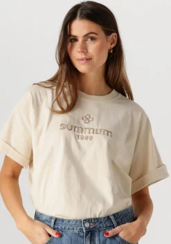 SUMMUM t-shirt boxy artwork tee>DAMES Tops & T-Shirts