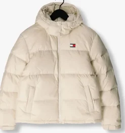 gebroken wit tommy jeans gewatteerde jas tjw alaska puffer ex