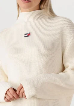 TOMMY JEANS sweater tjw mockneck badge sweater><noscript><img width=