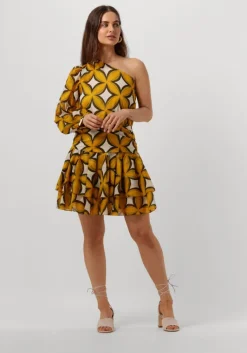 AMAYA AMSTERDAM gele mini jurk cherry dress>DAMES Jurken