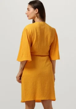 ANOTHER LABEL gele mini jurk deja dress s/s><noscript><img width=