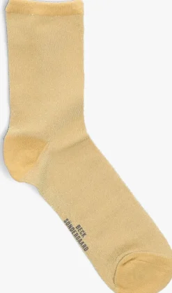 BECKSONDERGAARD gele sokken dina solid>DAMES Beenmode