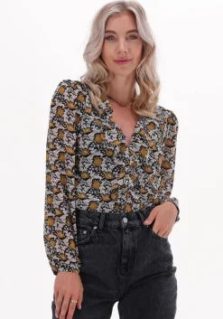 COLOURFUL REBEL gele blouses chelsea paisley flower ruffle blouse>DAMES Co-Ord Sets|Blouses