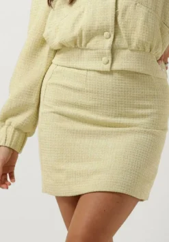 COLOURFUL REBEL gele minirok trista boucle mini skirt><noscript><img width=