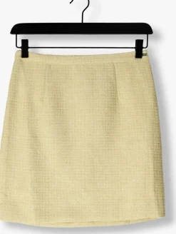 COLOURFUL REBEL gele minirok trista boucle mini skirt><noscript><img width=