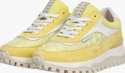 FLORIS VAN BOMMEL gele lage sneakers sfw-10100>DAMES Sneakers