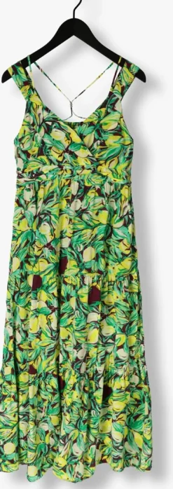 gele pom amsterdam maxi jurk strap lemon tree dress