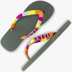 UZURII gele teenslippers indiana neon><noscript><img width=