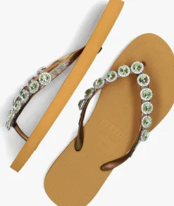 UZURII gele teenslippers beatrix><noscript><img width=