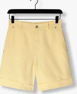 VANILIA gele broeken linen pantalon><noscript><img width=