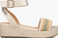 gouden ayana sandalen met hak 0047-71