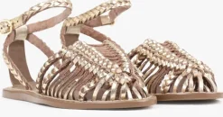 gouden bronx sandalen fl-ynn 85034