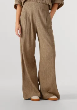 gouden by-bar wijde broek benji lurex pant