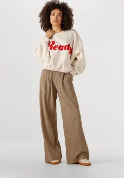 gouden by-bar wijde broek benji lurex pant