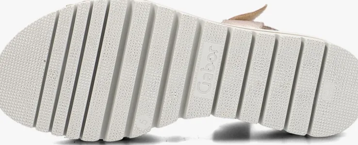 gouden gabor platte sandalen 622.1